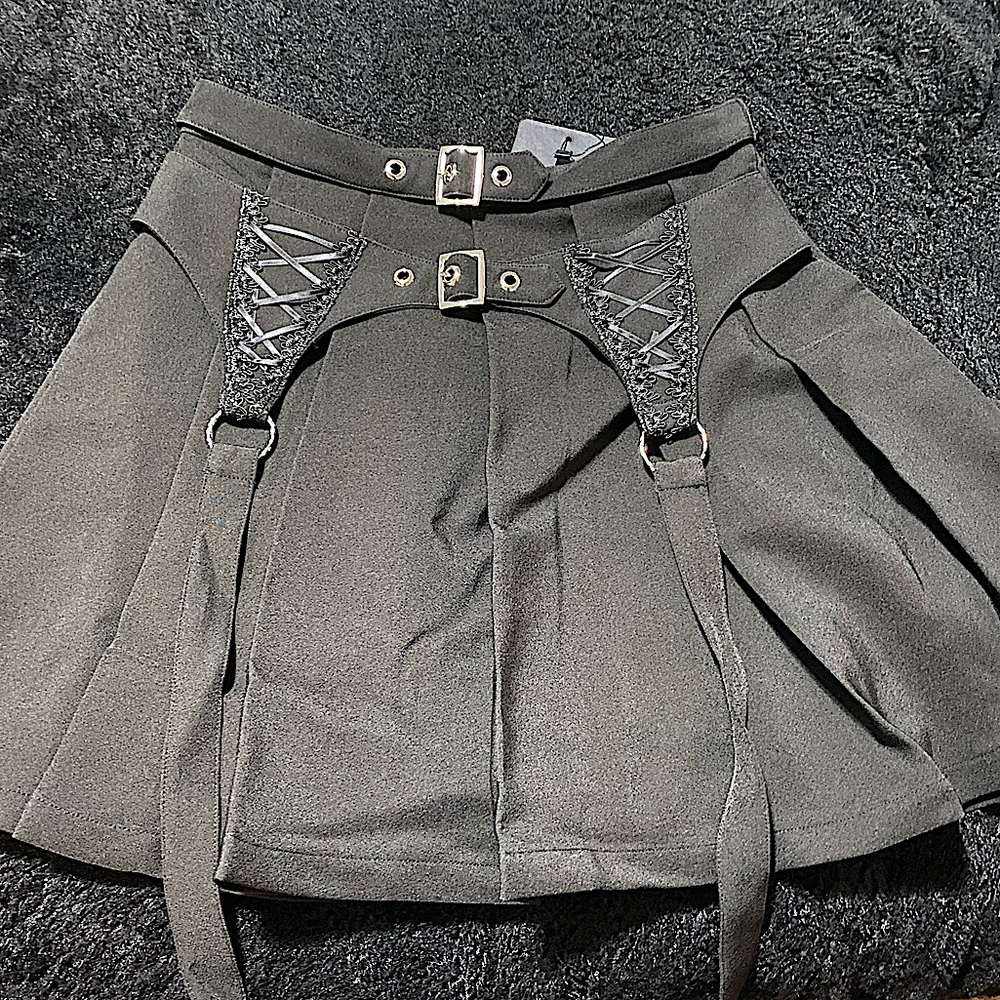 Dark In Love Corset Pleated Skirt size small